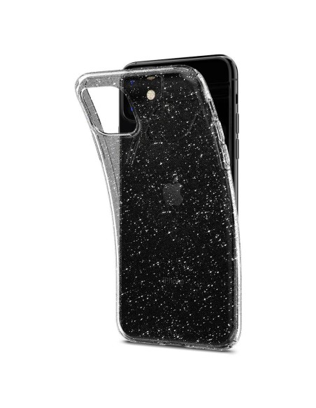 Spigen Liquid Crystal dėklas iPhone 11 - skaidrus ir blizgantis