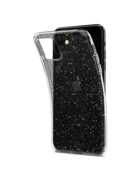 Spigen Liquid Crystal dėklas iPhone 11 - skaidrus ir blizgantis
