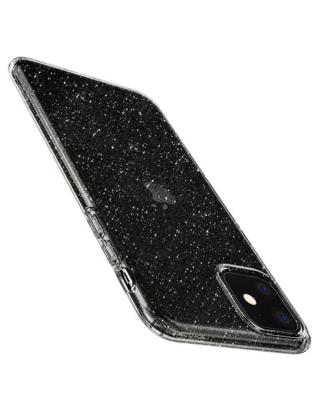 Spigen Liquid Crystal dėklas iPhone 11 - skaidrus ir blizgantis