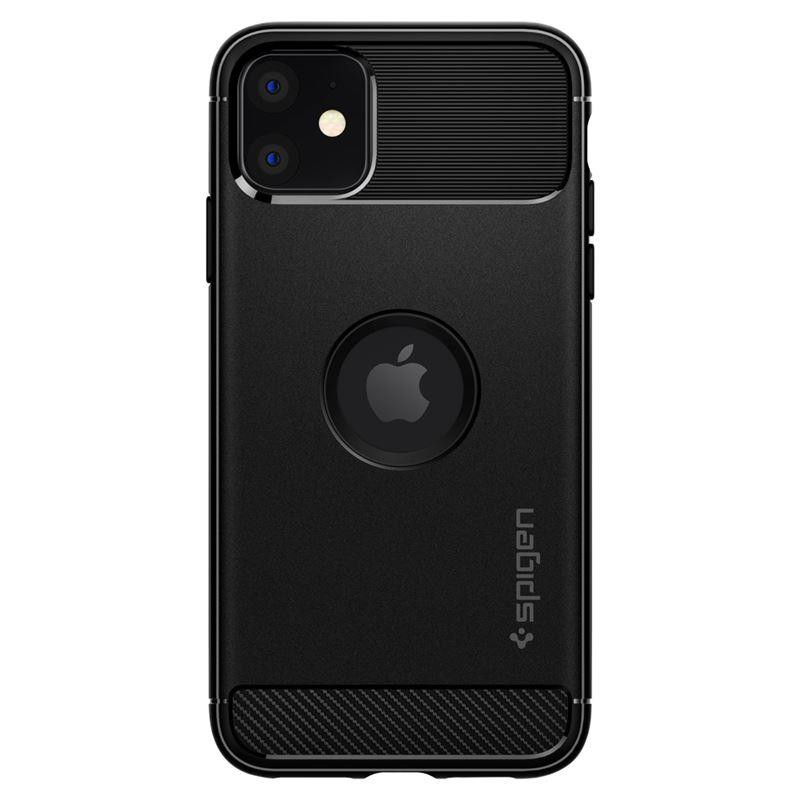Spigen Rugged Armor dėklas, skirtas iPhone 11 - matinė juoda Spigen Rugged Armor dėklas, skirtas iPhone 11 - matinė juoda