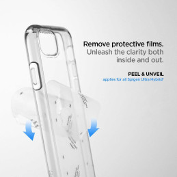 Spigen Ultra Hybrid dėklas iPhone 11 - skaidrus