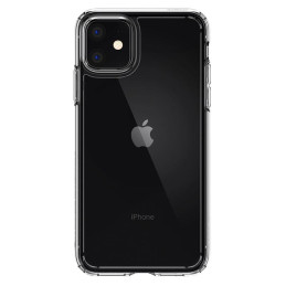 Spigen Ultra Hybrid dėklas iPhone 11 - skaidrus