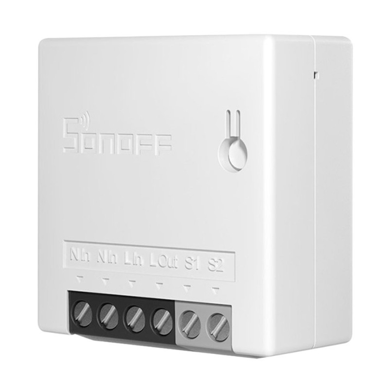 MINI R2 WiFi įleidžiamas relės jungiklis WiFi valdiklis iki 10A baltas