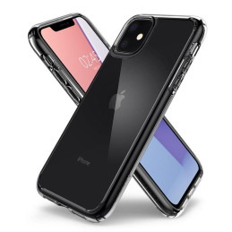 Spigen Ultra Hybrid dėklas iPhone 11 - skaidrus