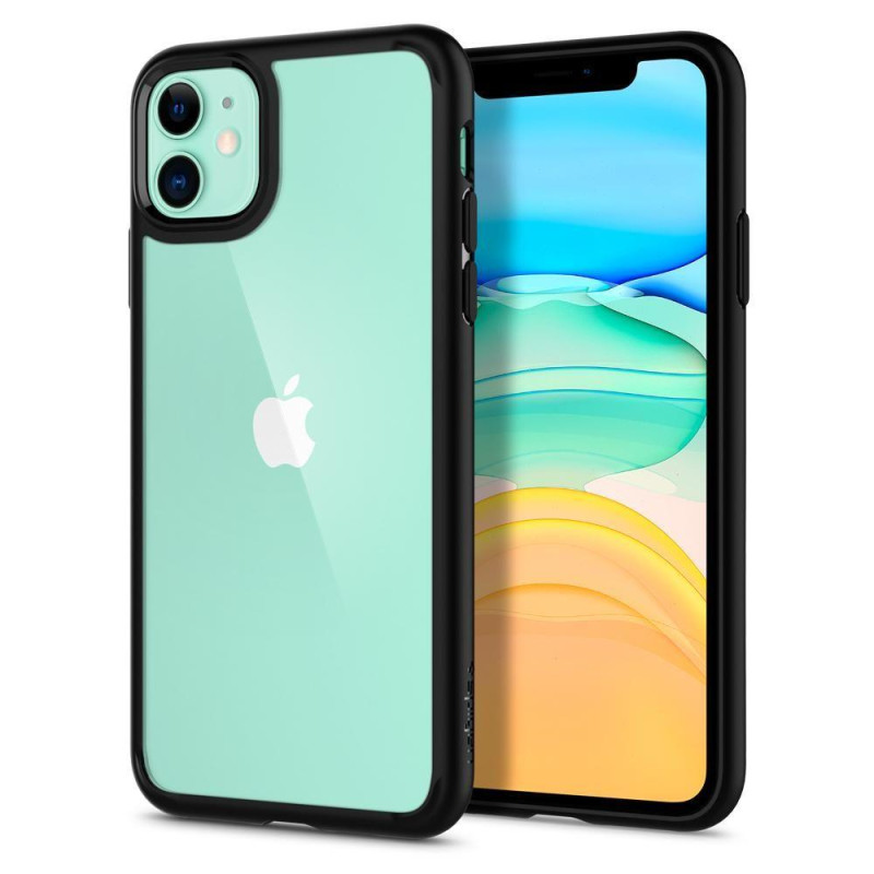 Spigen Ultra Hybrid dėklas, skirtas iPhone 11 - matinė juoda