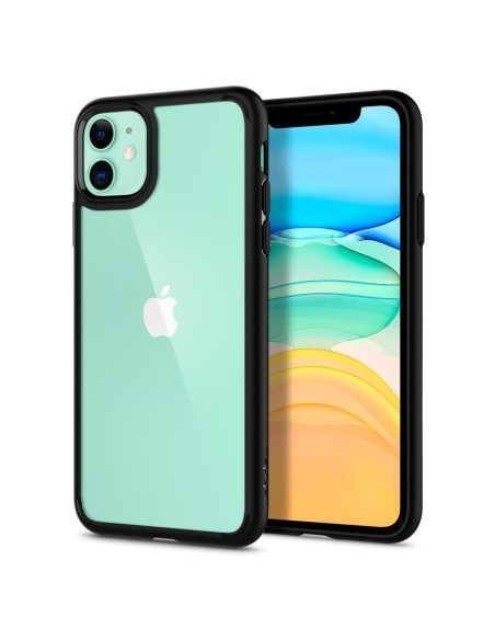 Spigen Ultra Hybrid dėklas, skirtas iPhone 11 - matinė juoda Spigen Ultra Hybrid dėklas, skirtas iPhone 11 - matinė juoda