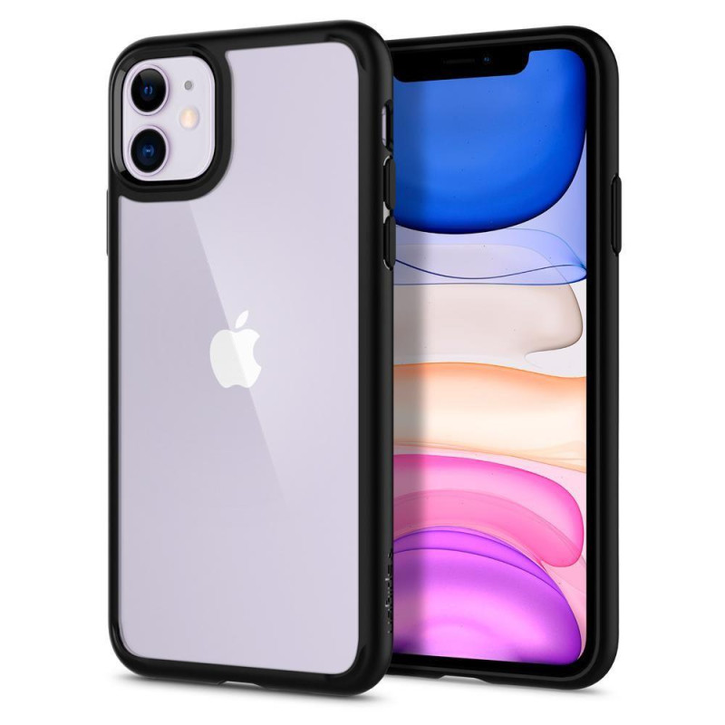 Spigen Ultra Hybrid dėklas, skirtas iPhone 11 - matinė juoda