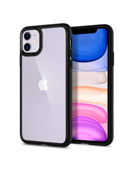 Spigen Ultra Hybrid dėklas, skirtas iPhone 11 - matinė juoda Spigen Ultra Hybrid dėklas, skirtas iPhone 11 - matinė juoda