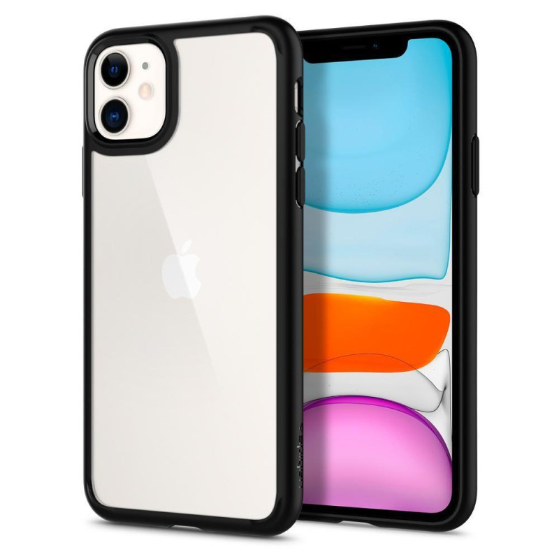 Spigen Ultra Hybrid dėklas, skirtas iPhone 11 - matinė juoda