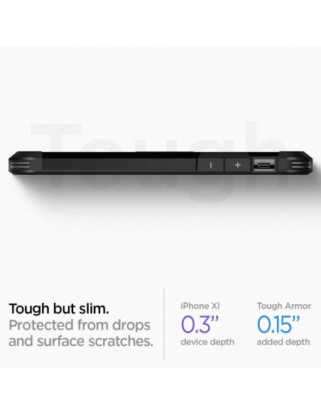 Spigen Tough Armor dėklas iPhone 11 - juodas Spigen Tough Armor dėklas iPhone 11 - juodas