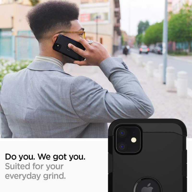 Spigen Tough Armor dėklas iPhone 11 - juodas
