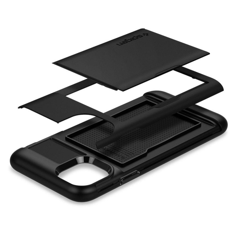 Spigen Slim Armor CS dėklas iPhone 11 - juodas