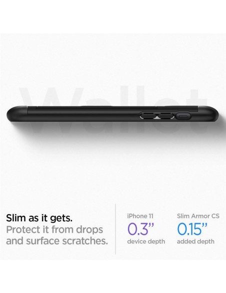 Spigen Slim Armor CS dėklas iPhone 11 - juodas