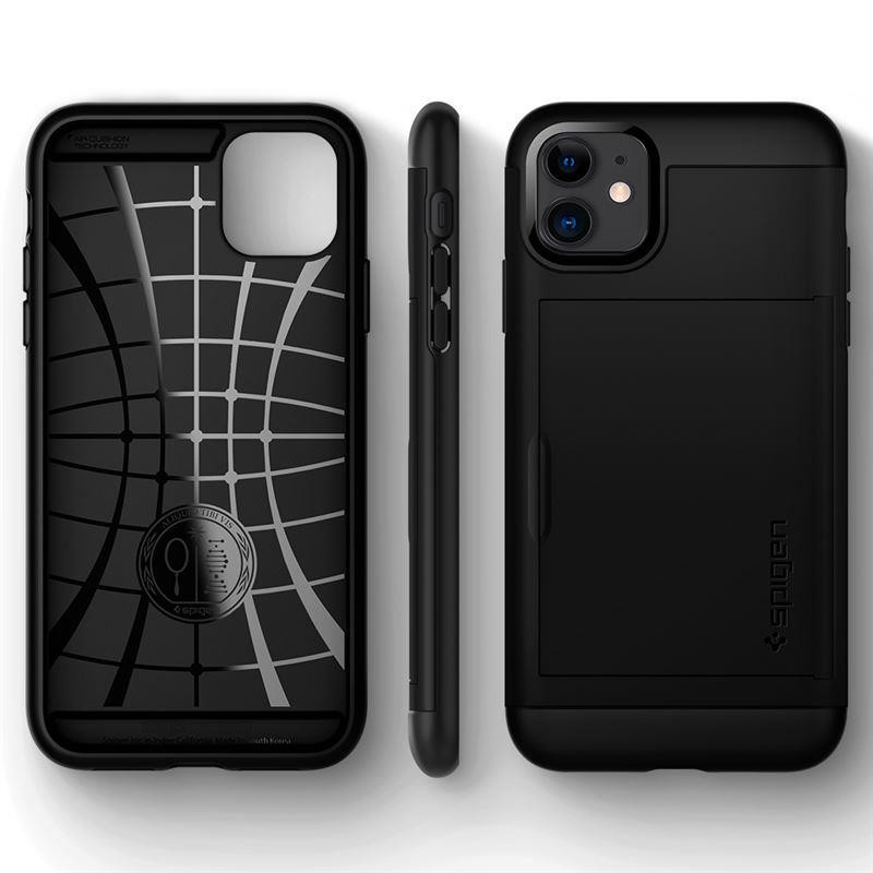 Spigen Slim Armor CS dėklas iPhone 11 - juodas