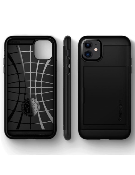 Spigen Slim Armor CS dėklas iPhone 11 - juodas