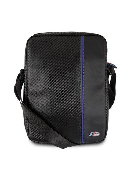 BMW Carbon & Blue Stripe krepšys 8" planšetiniam kompiuteriui - juodas BMW Carbon & Blue Stripe krepšys 8" planšetiniam kompiuteriui - juodas