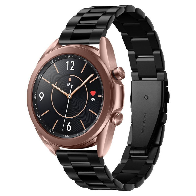 Spigen Modern Fit dirželis, skirtas Samsung Galaxy Watch 4 / 5 / 5 Pro / 6 - juodas
