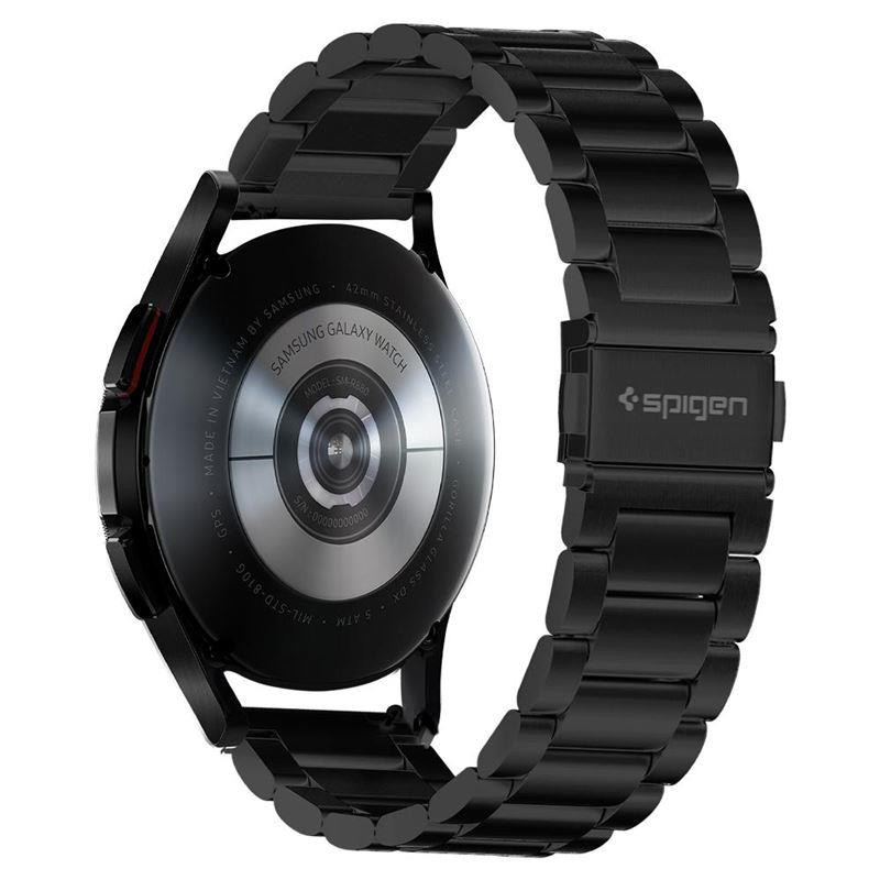 Spigen Modern Fit dirželis, skirtas Samsung Galaxy Watch 4 / 5 / 5 Pro / 6 - juodas