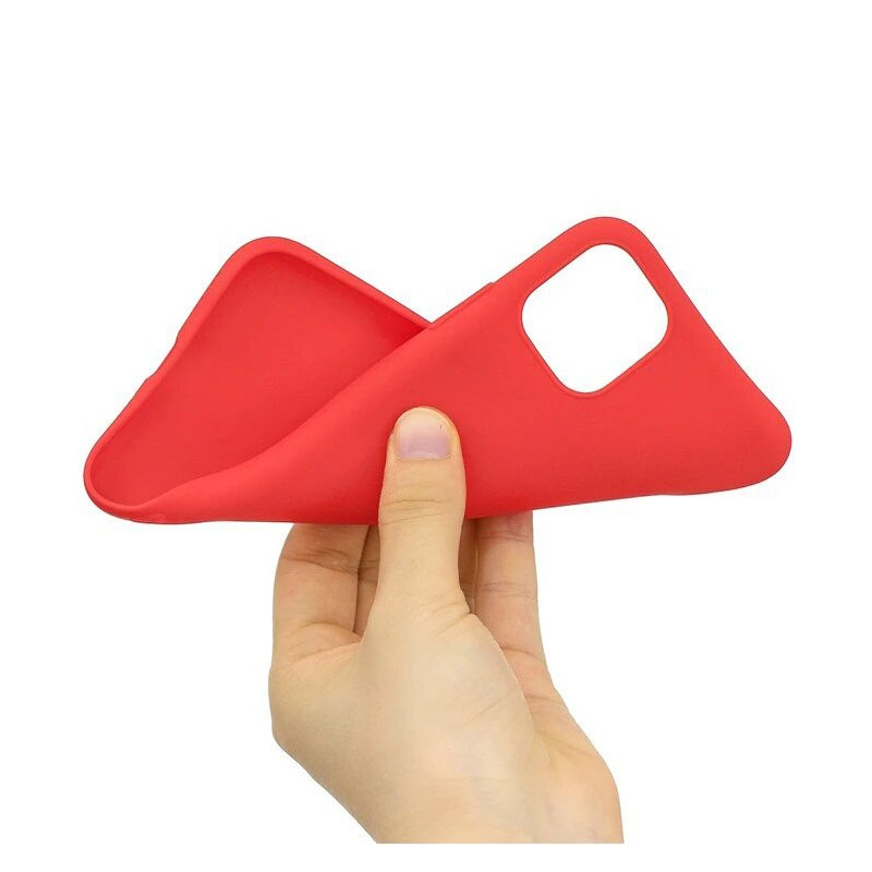 Silicone Case lankstus silikoninis dėklo dangtelis skirtas iPhone 11 Pro raudonas
