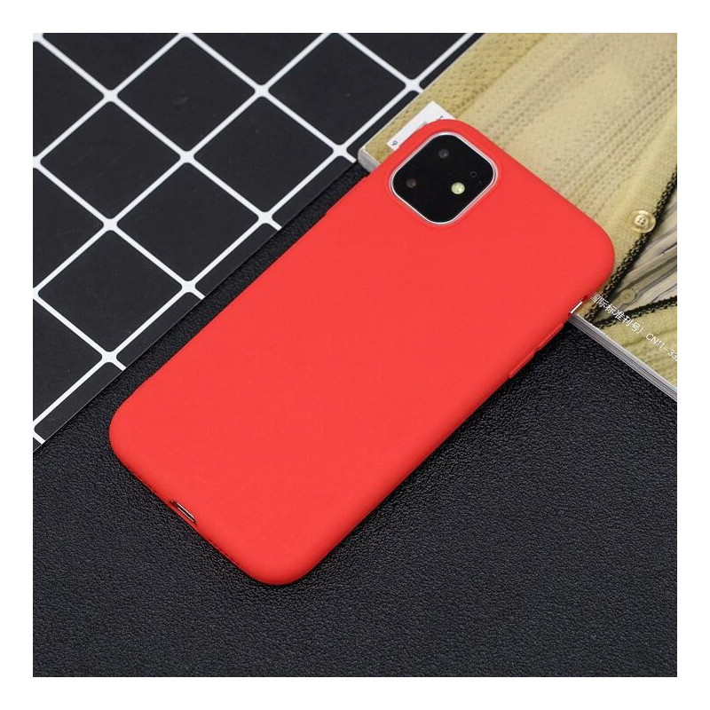 Silicone Case lankstus silikoninis dėklo dangtelis skirtas iPhone 11 Pro raudonas