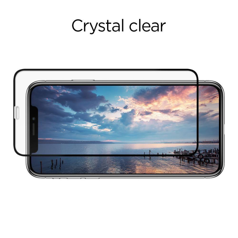 Spigen Glass FC grūdintas stiklas skirtas iPhone 11 Pro - juodas 2 vnt.