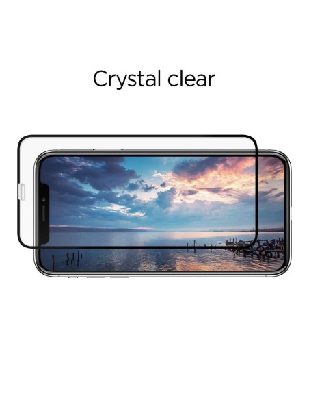 Spigen Glass FC grūdintas stiklas skirtas iPhone 11 Pro - juodas 2 vnt. Spigen Glass FC grūdintas stiklas skirtas iPhone 11 Pro - juodas 2 vnt.