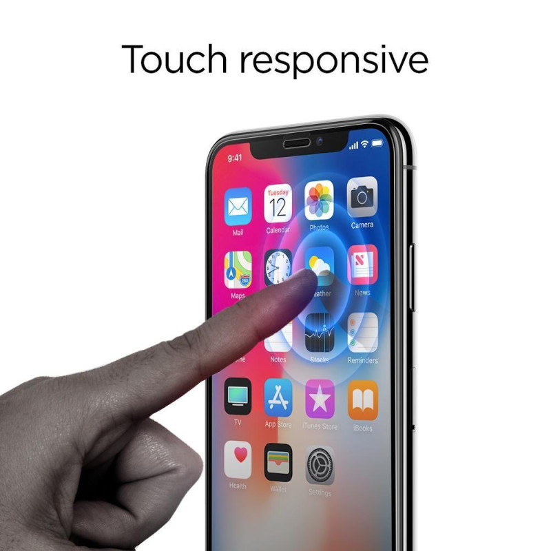 Spigen Glass FC grūdintas stiklas skirtas iPhone 11 Pro - juodas 2 vnt.