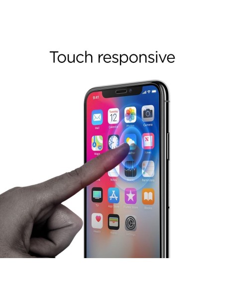 Spigen Glass FC grūdintas stiklas skirtas iPhone 11 Pro - juodas 2 vnt. Spigen Glass FC grūdintas stiklas skirtas iPhone 11 Pro - juodas 2 vnt.