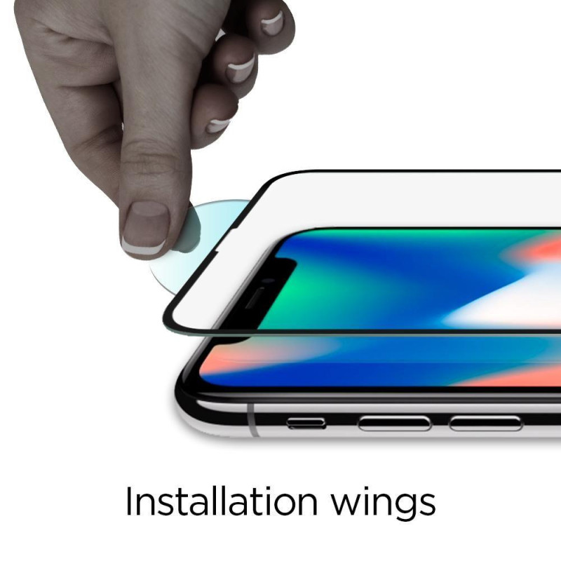 Spigen Glass FC grūdintas stiklas skirtas iPhone 11 Pro - juodas 2 vnt.