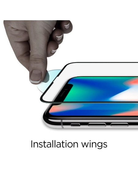 Spigen Glass FC grūdintas stiklas skirtas iPhone 11 Pro - juodas 2 vnt. Spigen Glass FC grūdintas stiklas skirtas iPhone 11 Pro - juodas 2 vnt.