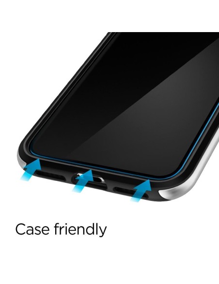 Spigen Glass FC grūdintas stiklas skirtas iPhone 11 Pro - juodas 2 vnt. Spigen Glass FC grūdintas stiklas skirtas iPhone 11 Pro - juodas 2 vnt.