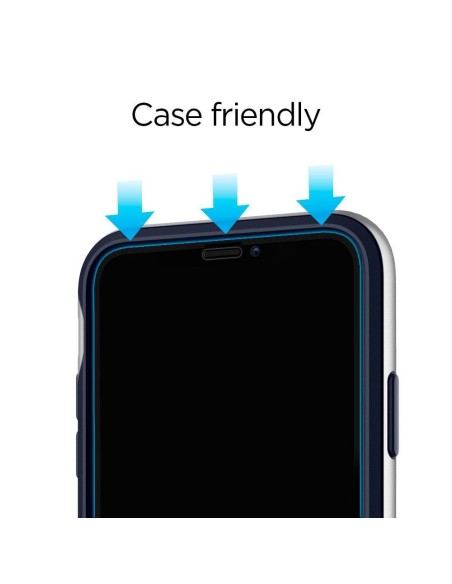 Spigen Glass FC grūdintas stiklas skirtas iPhone 11 Pro - juodas 2 vnt. Spigen Glass FC grūdintas stiklas skirtas iPhone 11 Pro - juodas 2 vnt.