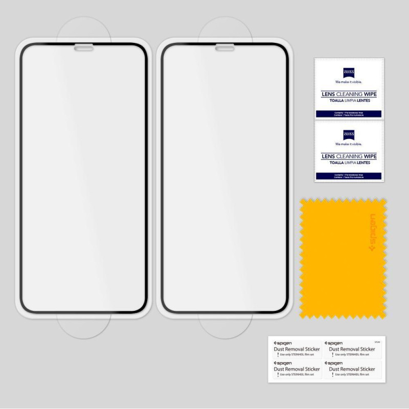 Spigen Glass FC grūdintas stiklas skirtas iPhone 11 Pro - juodas 2 vnt.