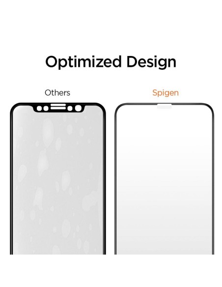 Spigen ALM Glass FC grūdintas stiklas skirtas iPhone 11 Pro Max - juodas Spigen ALM Glass FC grūdintas stiklas skirtas iPhone 11 Pro Max - juodas
