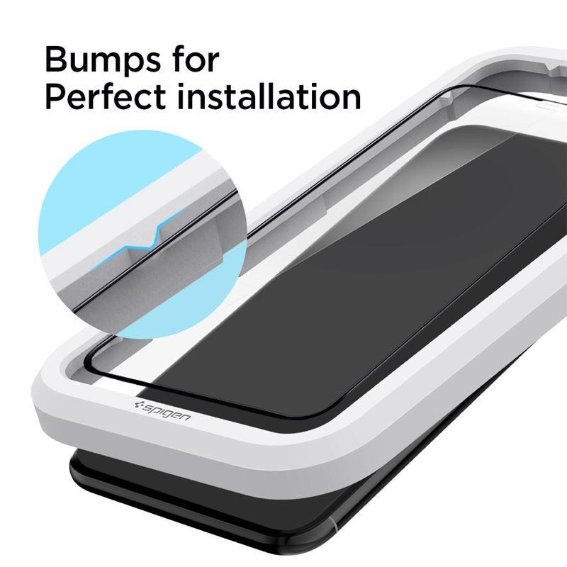Spigen ALM Glass FC grūdintas stiklas skirtas iPhone 11 Pro Max - juodas