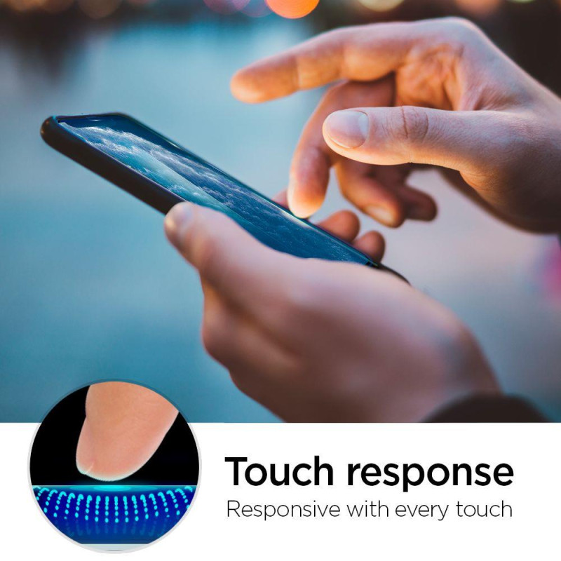 Spigen ALM Glas.tR Plonas grūdintas stiklas iPhone 11 / XR - 2 vnt.