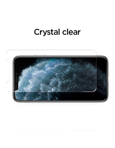 Spigen ALM Glas.tR Plonas grūdintas stiklas iPhone 11 / XR - 2 vnt.