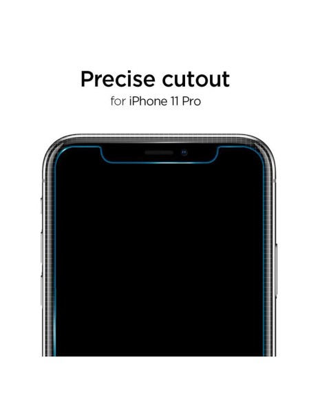 Spigen ALM Glas.tR Plonas grūdintas stiklas iPhone 11 / XR - 2 vnt.