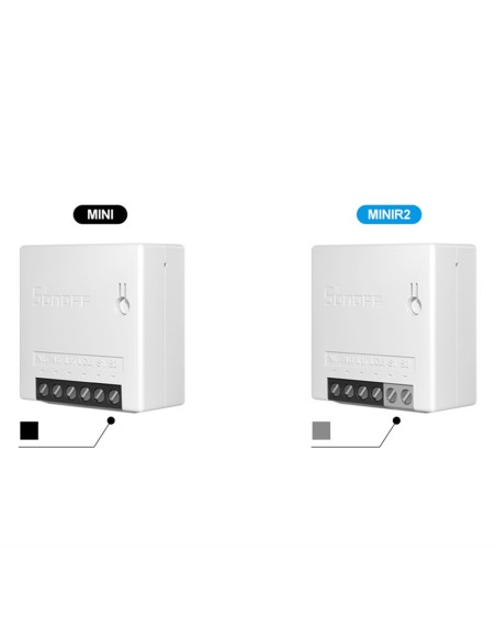 MINI R2 WiFi įleidžiamas relės jungiklis WiFi valdiklis iki 10A baltas