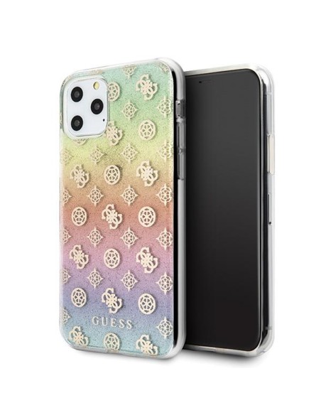 Guess Iridescent 4G Peony dėklas iPhone 11 Pro - įvairiaspalvis Guess Iridescent 4G Peony dėklas iPhone 11 Pro - įvairiaspalvis