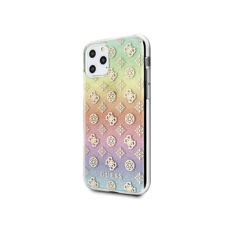 Guess Iridescent 4G Peony dėklas iPhone 11 Pro - įvairiaspalvis