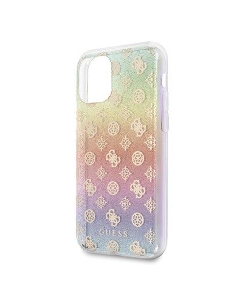 Guess Iridescent 4G Peony dėklas iPhone 11 Pro - įvairiaspalvis Guess Iridescent 4G Peony dėklas iPhone 11 Pro - įvairiaspalvis