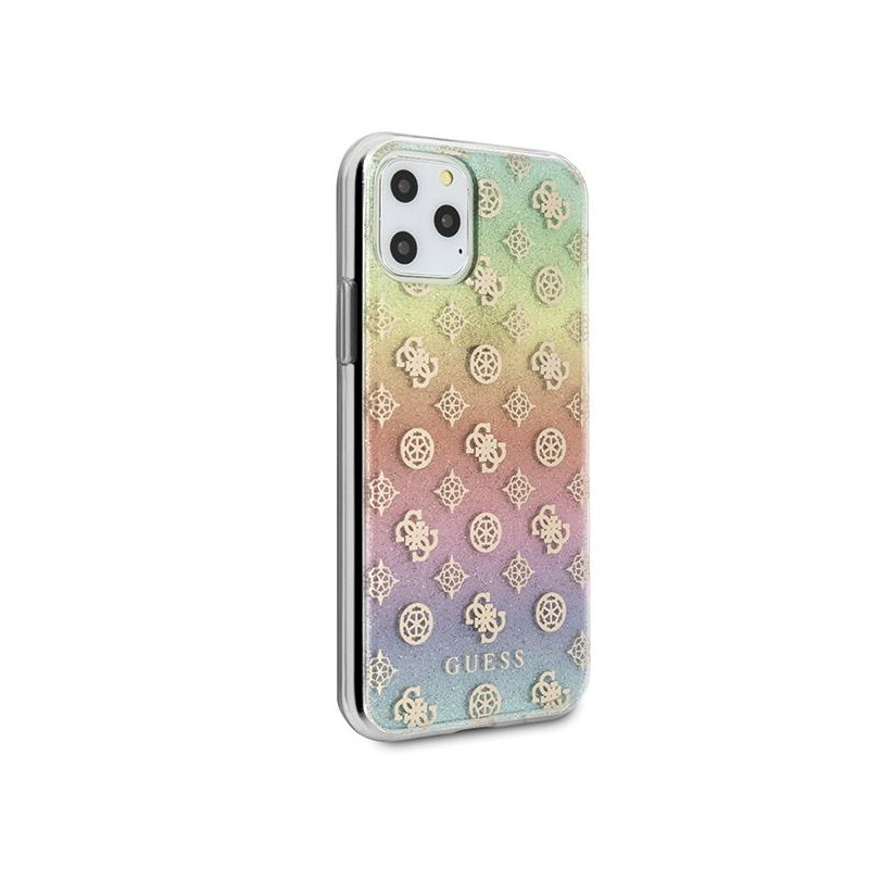 Guess Iridescent 4G Peony dėklas iPhone 11 Pro - įvairiaspalvis