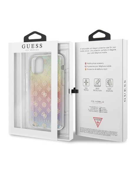 Guess Iridescent 4G Peony dėklas iPhone 11 Pro - įvairiaspalvis Guess Iridescent 4G Peony dėklas iPhone 11 Pro - įvairiaspalvis