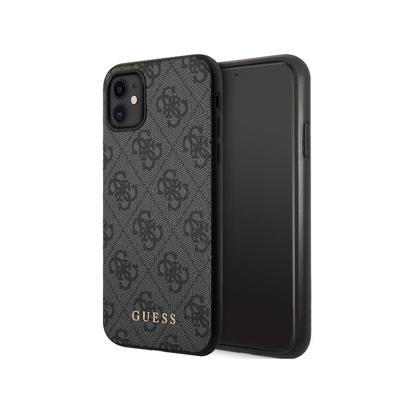 Guess 4G Collection dėklas, skirtas iPhone 11 / Xr - pilkas Guess 4G Collection dėklas, skirtas iPhone 11 / Xr - pilkas