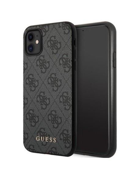 Guess 4G Collection dėklas, skirtas iPhone 11 / Xr - pilkas Guess 4G Collection dėklas, skirtas iPhone 11 / Xr - pilkas