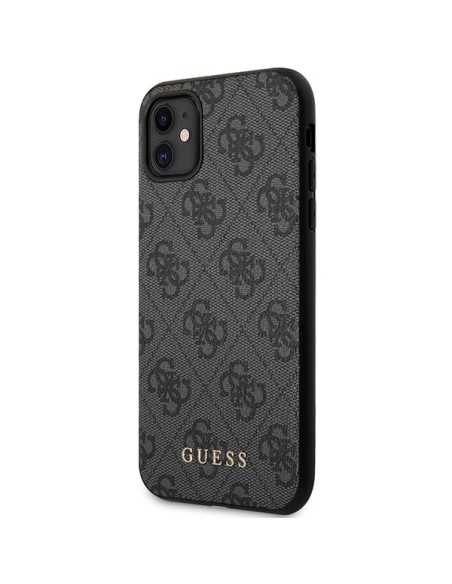 Guess 4G Collection dėklas, skirtas iPhone 11 / Xr - pilkas Guess 4G Collection dėklas, skirtas iPhone 11 / Xr - pilkas