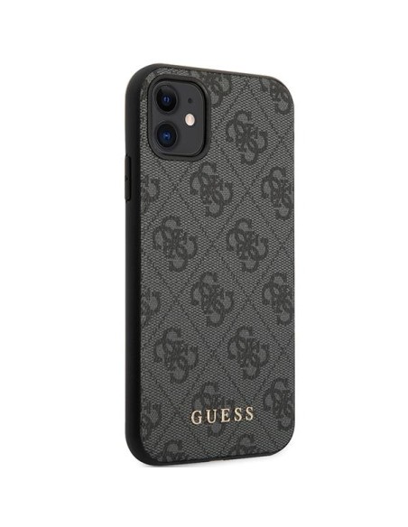 Guess 4G Collection dėklas, skirtas iPhone 11 / Xr - pilkas Guess 4G Collection dėklas, skirtas iPhone 11 / Xr - pilkas
