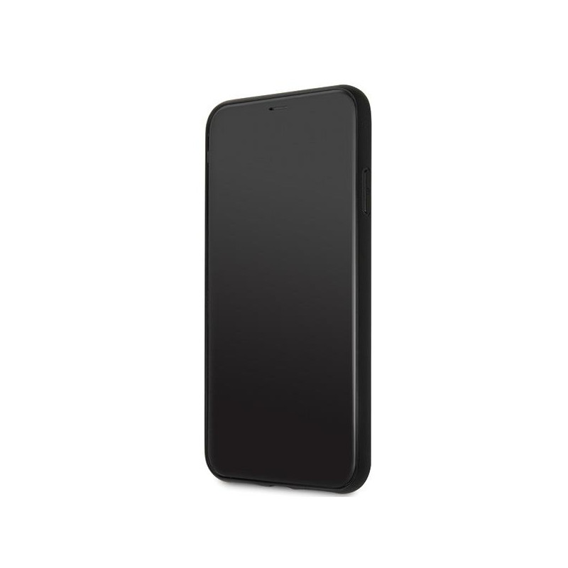 Guess Glitter Logo dėklas, skirtas iPhone 11 Pro Max - juodas