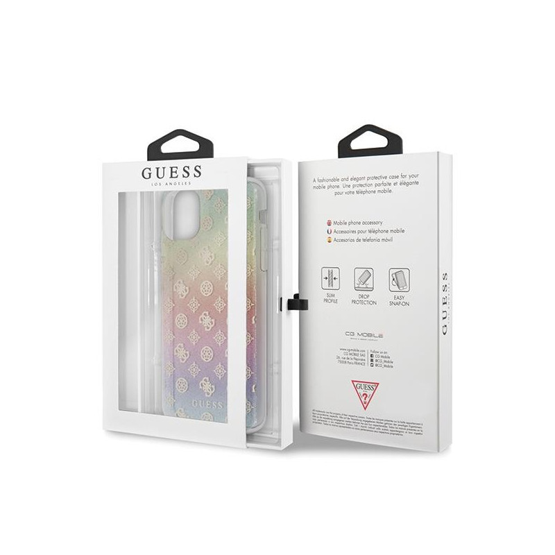 Guess Iridescent 4G Peony dėklas, skirtas iPhone 11 Pro Max - įvairiaspalvis